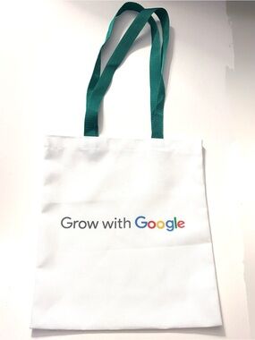 GOOGLE Grow With Google Canvas Everyday Tote Bag